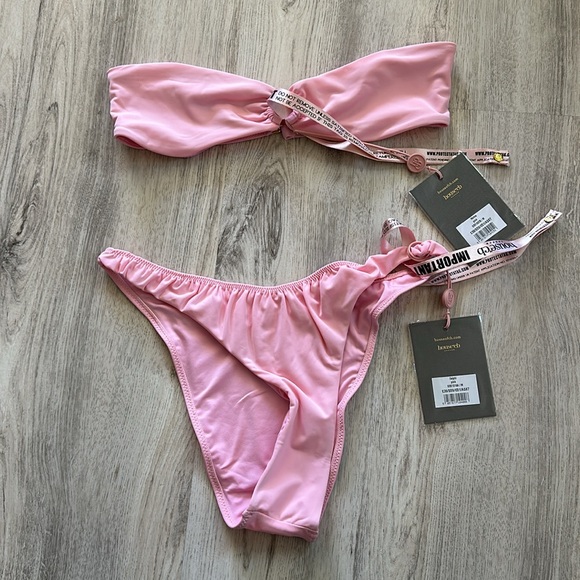 BRAND NEW MEDEA BLOSSOM BANDEAU BIKINI TOP &DELPHI BLOSSOM RUCHED BIKINI BOTTOM - Picture 6 of 6